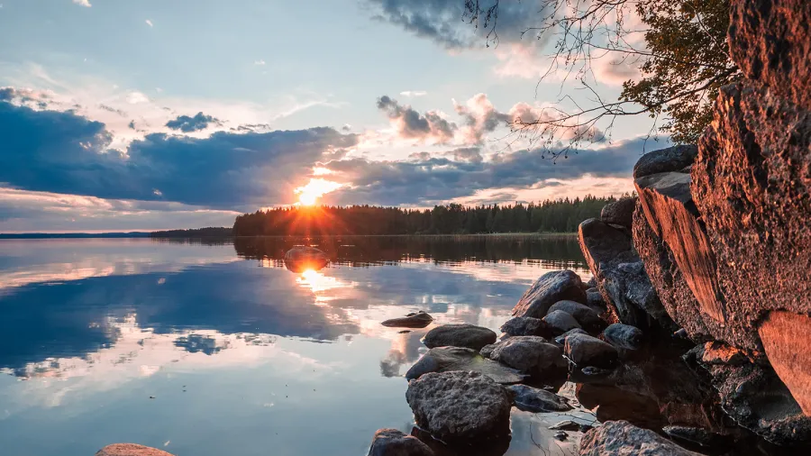 finland nature lake forest scenery header